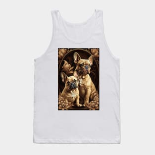 Mother and Puppy French Bulldogs Tank Top